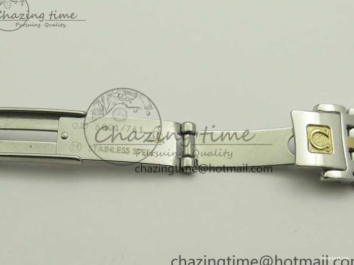 0523 Attractive De Ville Prestige Ladies 32.7mm SS MKF 1:1 Best Edition White Dial Roman Markers on SS YG Bracelet MIYOTA 7965